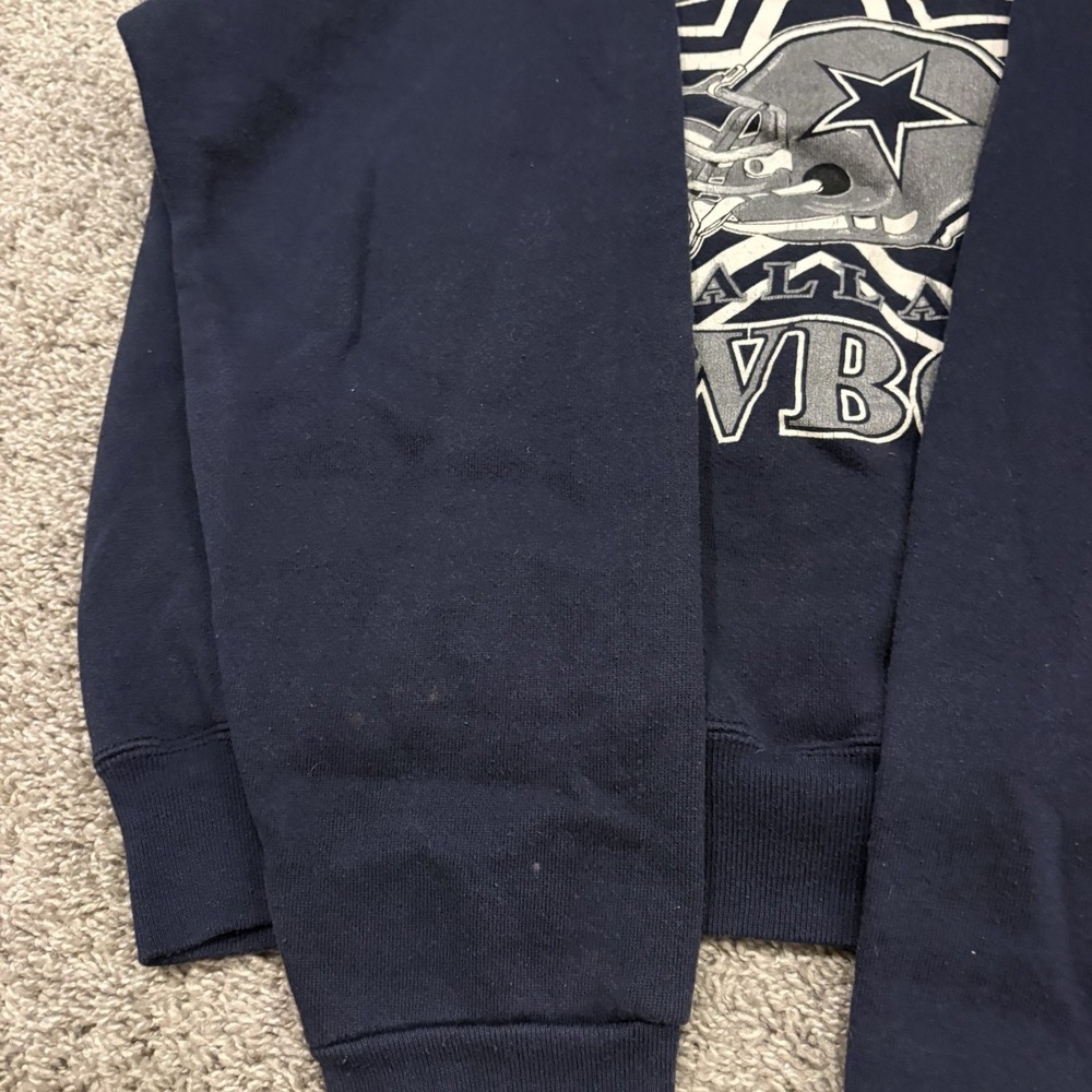 1994 Super Bowl Champions Back To Back Dallas Cowboys Sweatshirt NFL Logo 7 Larg - Picture 7 of 14